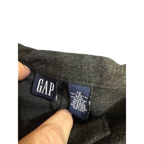 Gap Womens Maxi Skirt Size 12 Polyester/Viscose Blend Charcoal Gray - Picture 4 of 6